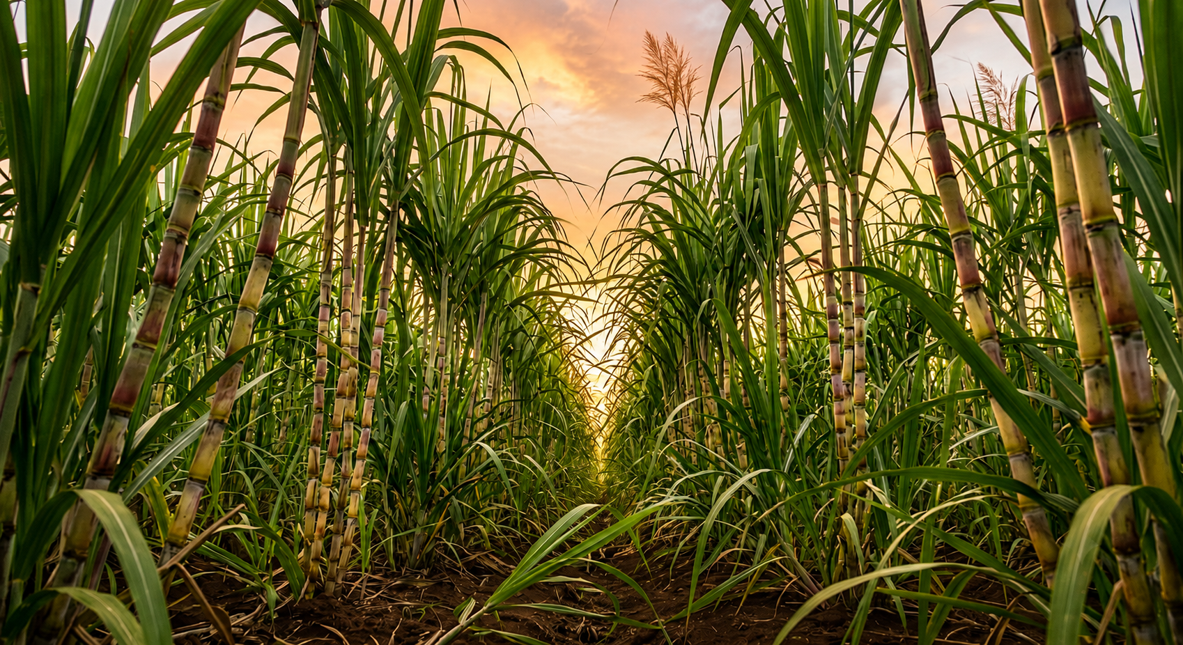 Raw Sugarcane used for making bagasse products after juice extraction.