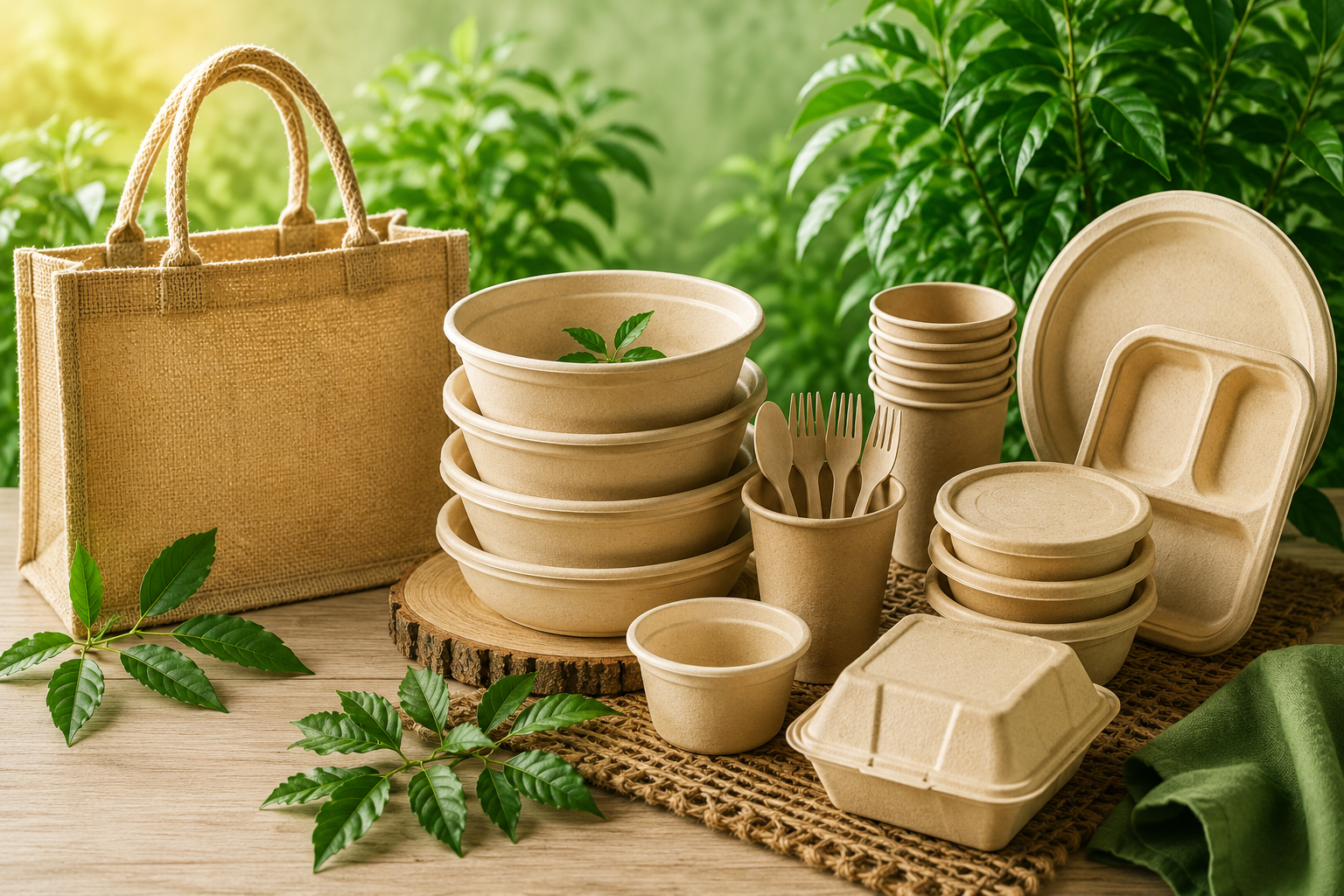 Eco-friendly disposable tableware