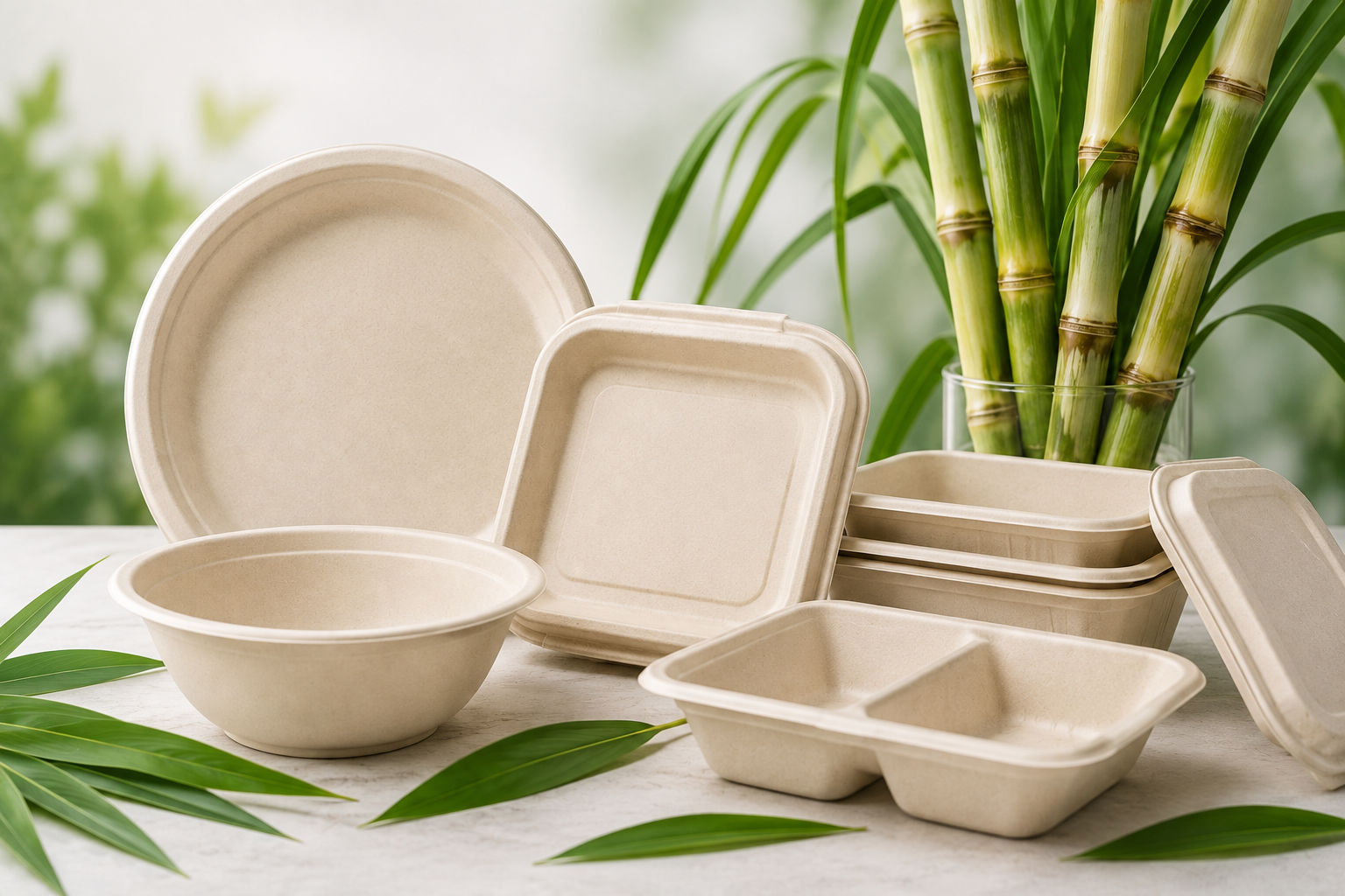 Sugarcane Bagasse Tableware